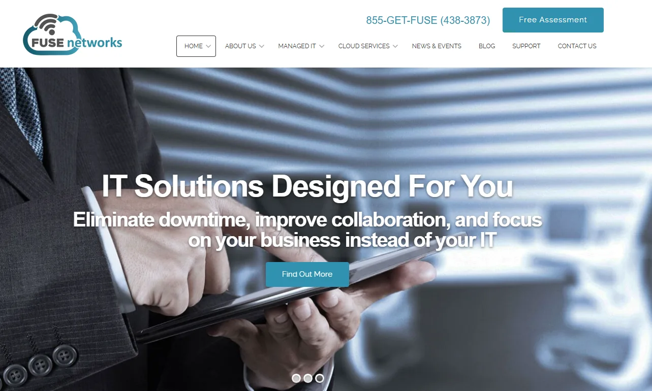 Fuse Networks healthcare IT and cybersecurity Puget Sound, ranked #3 with a Trust Score of 7.1/10, homepage