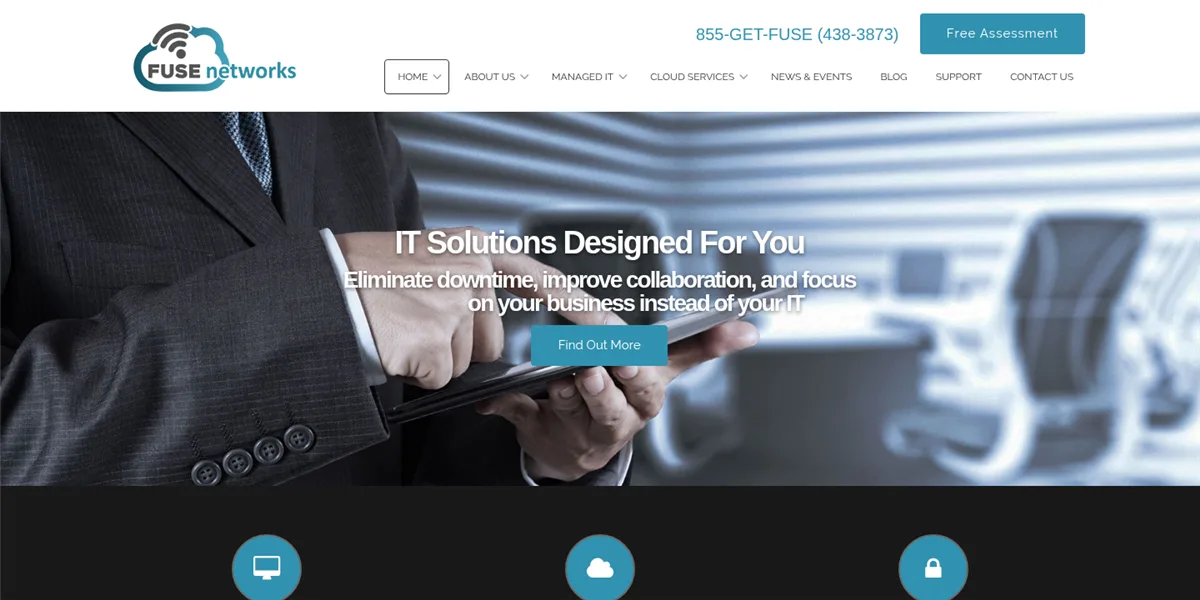 Fuse Networks managed IT services Tukwila and Puget Sound, ranked #3 with a Trust Score of 6.4/10, homepage