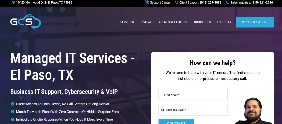 GCS IT healthcare IT services El Paso — homepage