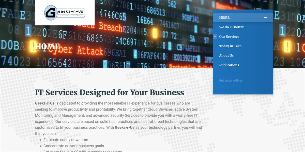 Geeks-r-Us Inc Fort Myers FL IT services, ranked #5 for financial services with a Trust Score of 2.9/10, homepage