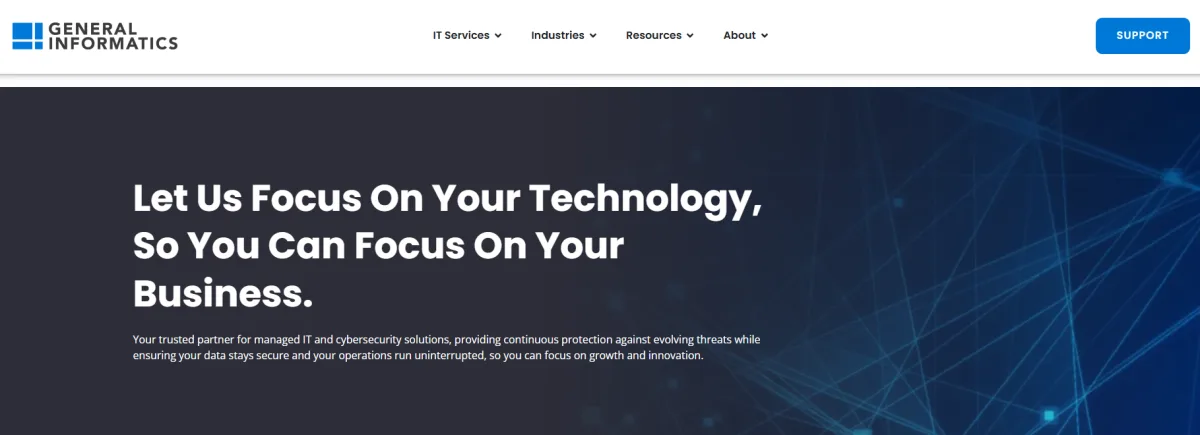 General Informatics managed service provider Baton Rouge government homepage