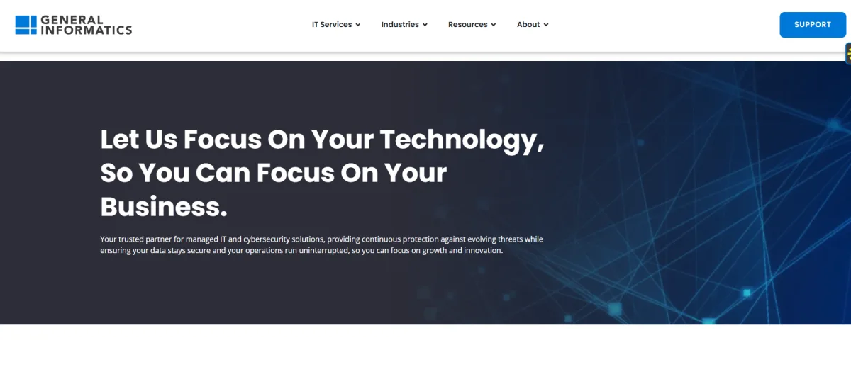 General Informatics managed IT and cybersecurity &mdash; homepage