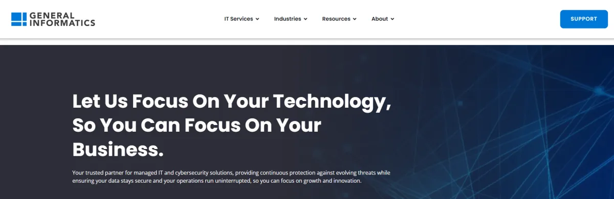 General Informatics managed IT services in Baton Rouge &mdash; homepage