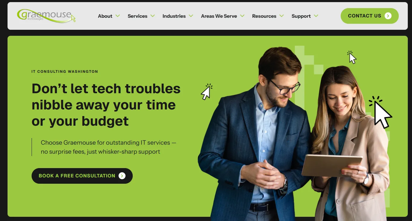 Graemouse Technologies managed IT Lakewood Tacoma WA homepage