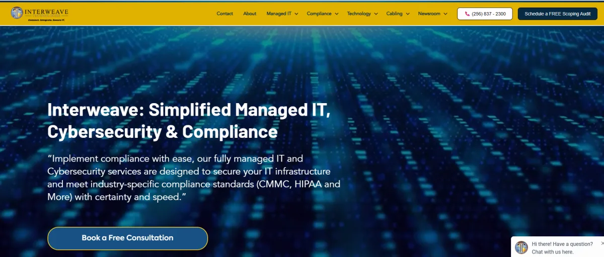 Interweave Technologies HIPAA managed IT in Huntsville, AL &mdash; homepage