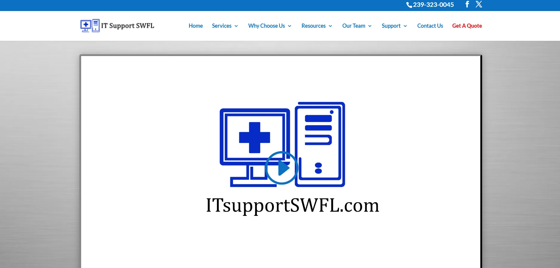 IT Support SWFL homepage, Fort Myers Florida healthcare managed IT provider ranked #3 on itreviews.co with a Trust Score of 6.0/10