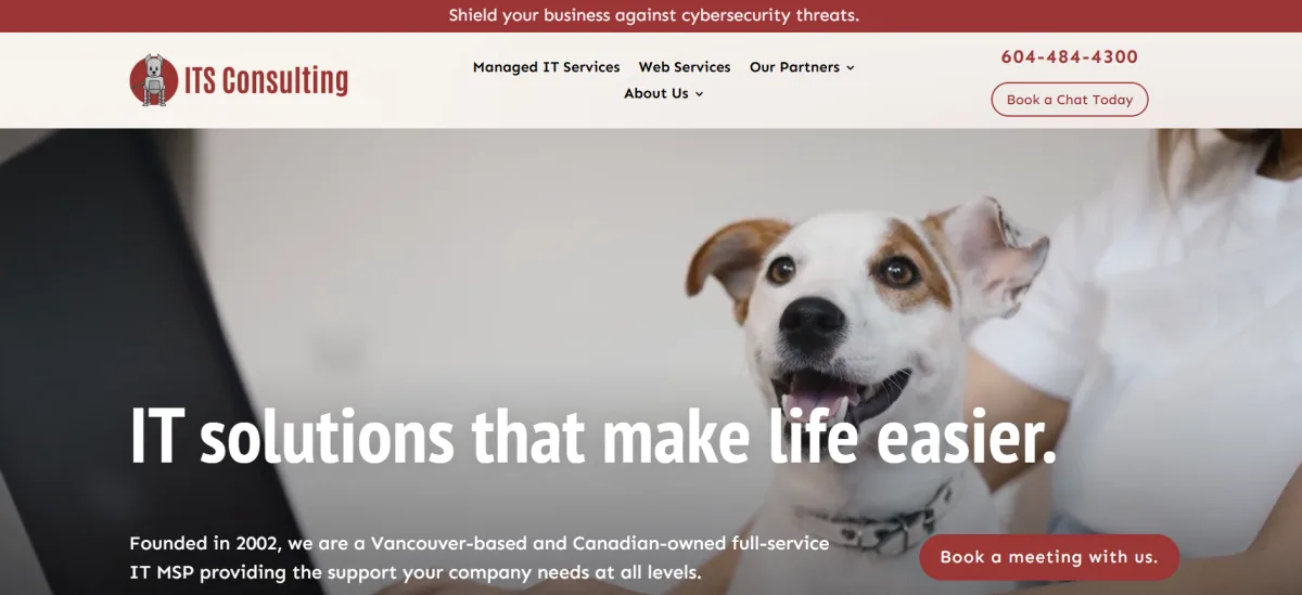 ITS Consulting managed IT in Vancouver, BC — homepage