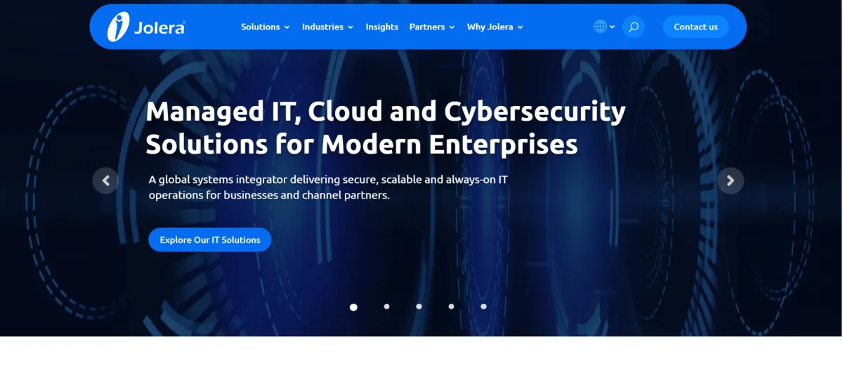 Jolera managed IT cloud and cybersecurity for enterprises Toronto &mdash; homepage