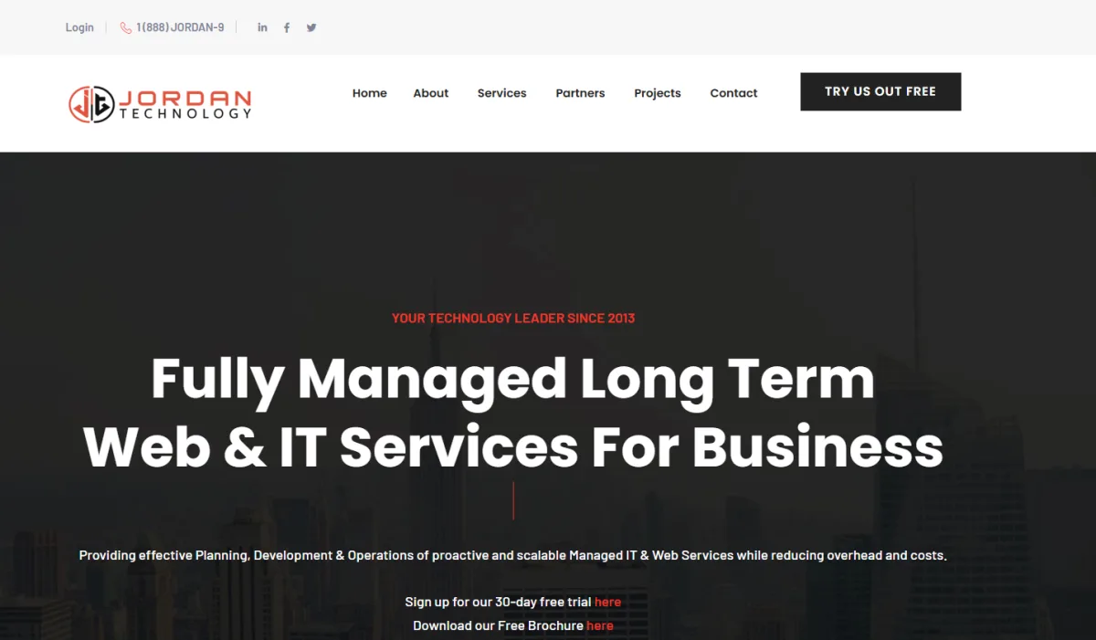 Jordan Technology managed IT and web services in the Jackson, MS metro &mdash; homepage