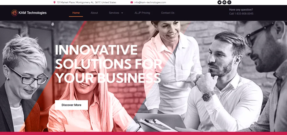 KAM Technologies managed IT Montgomery AL — homepage