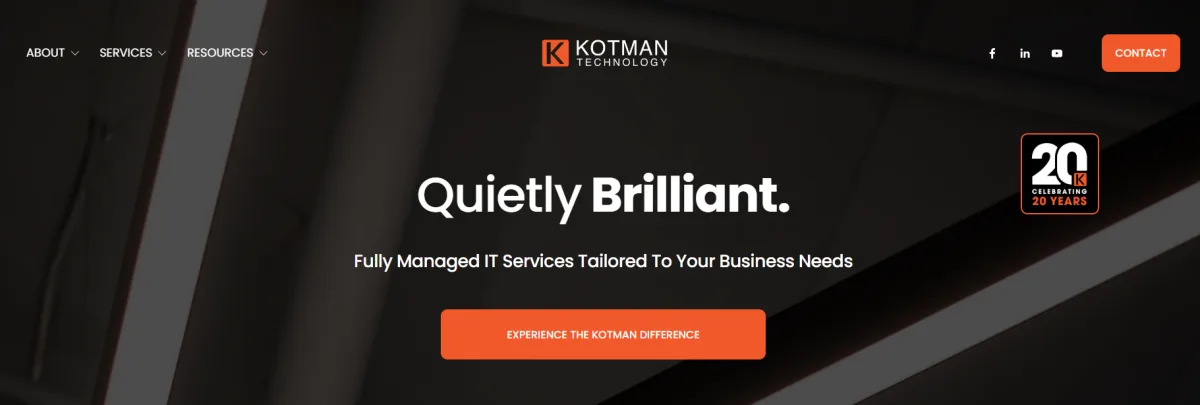 Kotman Technology homepage, Clovis and Fresno managed IT for accounting firms ranked number 5 by itreviews.co