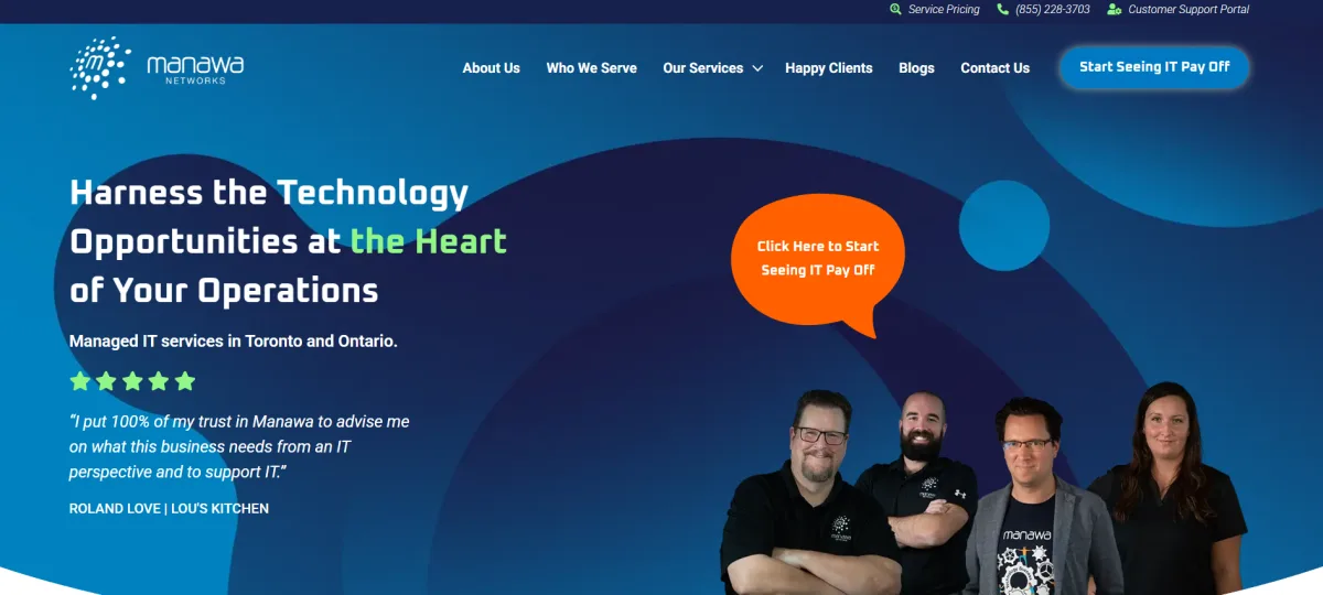 Manawa Networks managed IT serving Hamilton, Ontario &mdash; homepage