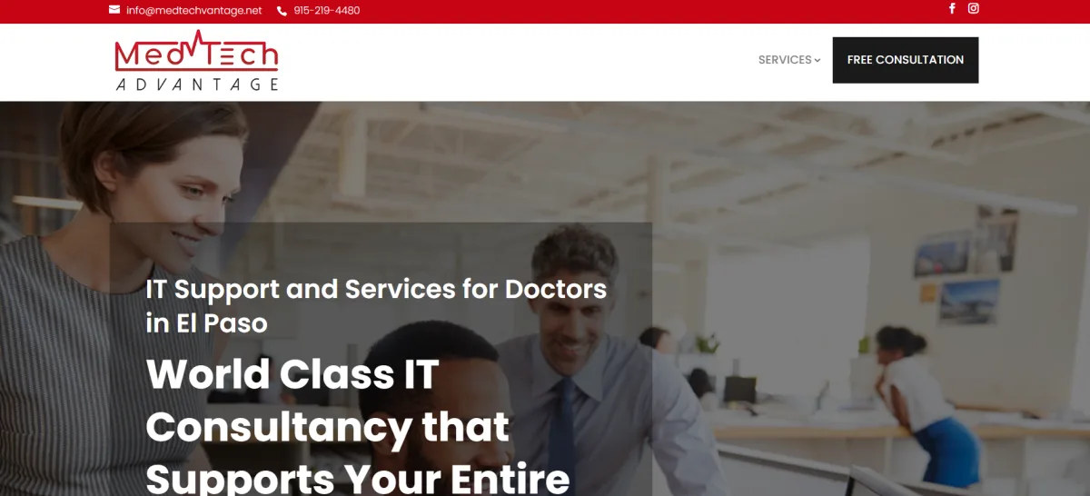 MedTech Advantage healthcare IT services El Paso — homepage