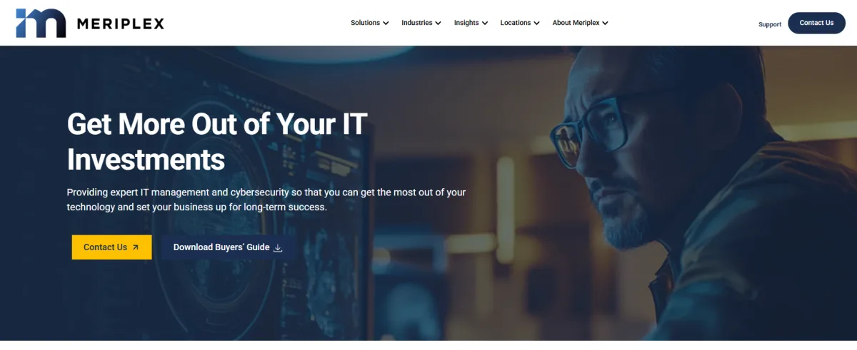 Meriplex managed cybersecurity Baton Rouge — homepage