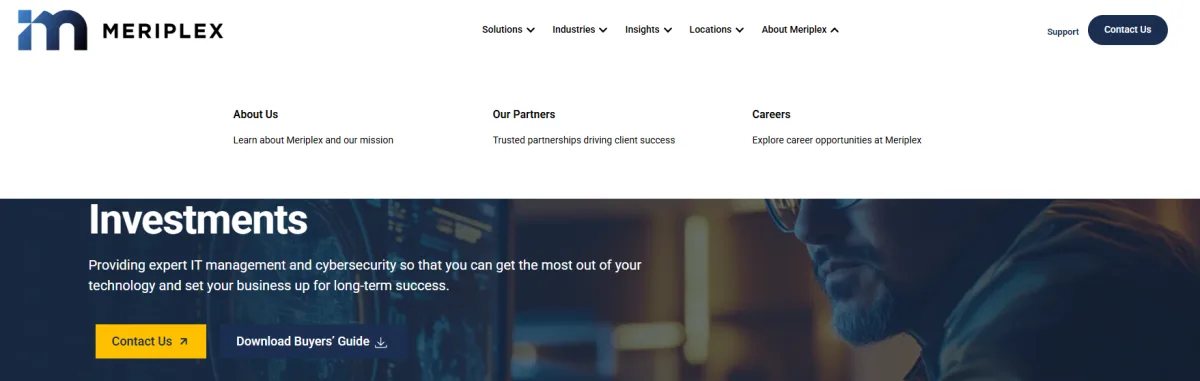 Meriplex managed IT and cybersecurity in Baton Rouge &mdash; homepage