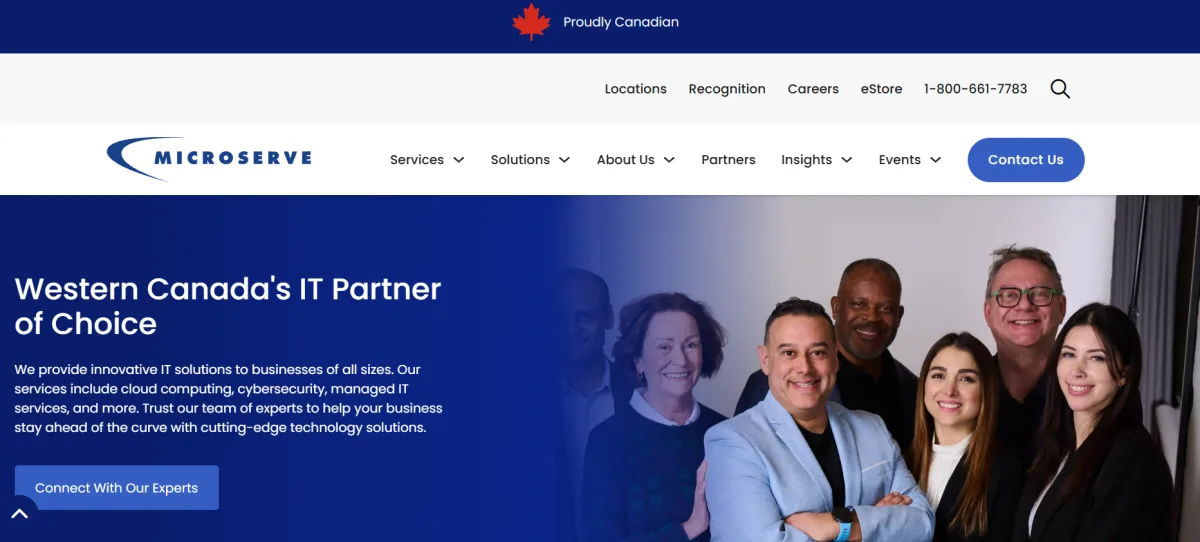 Microserve enterprise IT services for Vancouver and BC — homepage