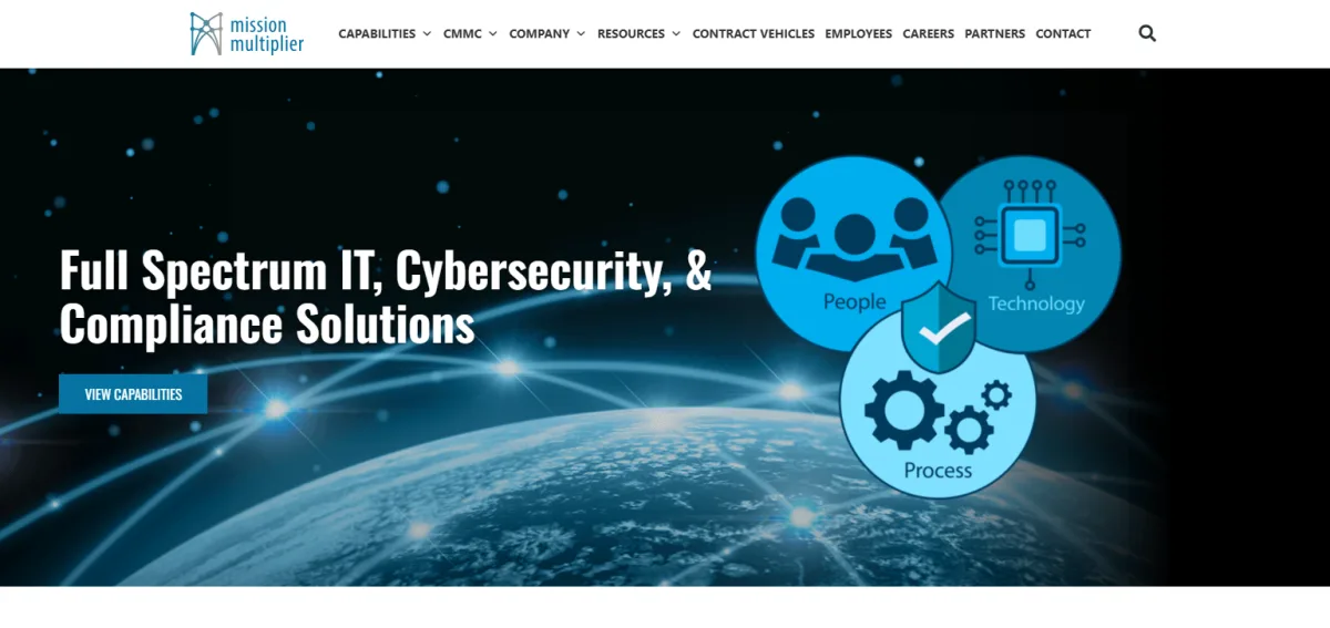 Mission Multiplier cybersecurity Huntsville Alabama - homepage