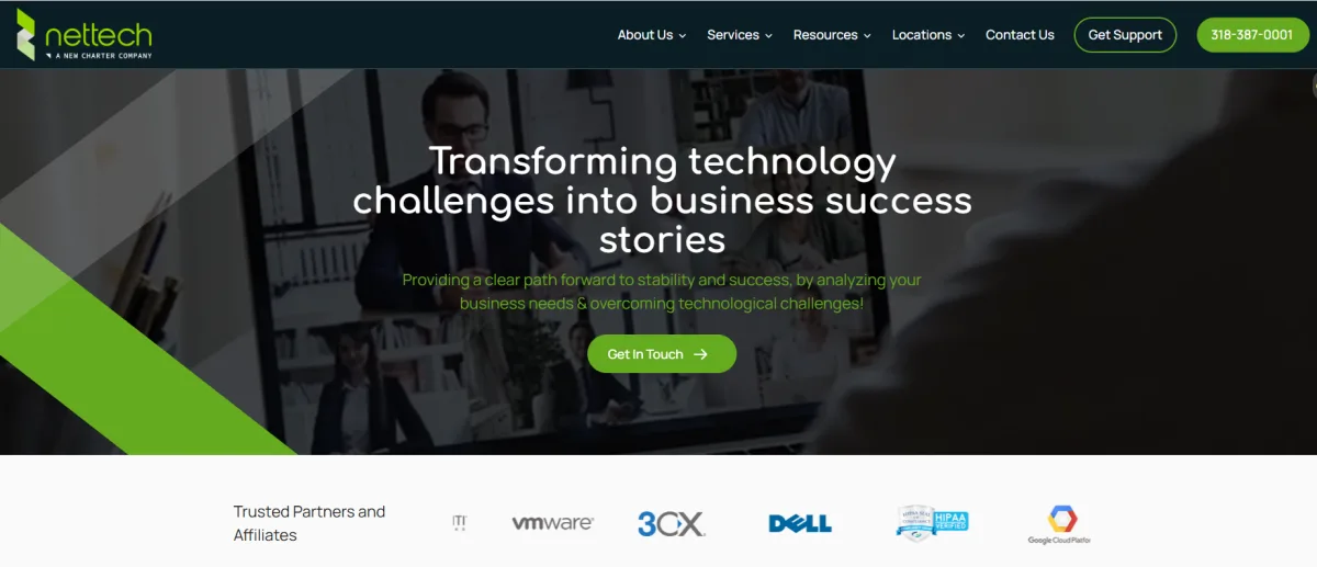 NetTech a New Charter Technologies company homepage