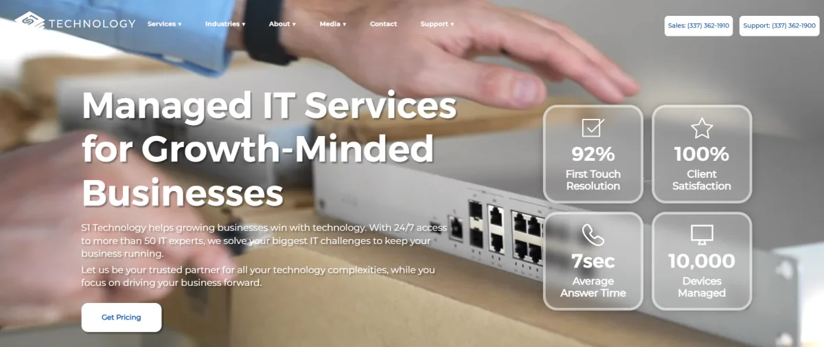 S1 Technology managed IT services for Louisiana local government &mdash; homepage