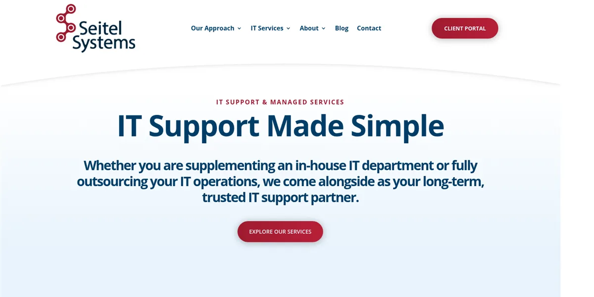 Seitel Systems managed IT services Seattle and Tacoma, ranked #6 with a Trust Score of 5.8/10, homepage