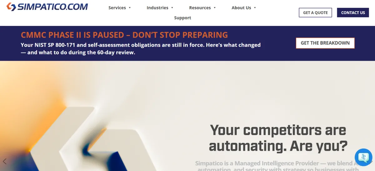 Simpatico Systems IT support Lubbock — homepage