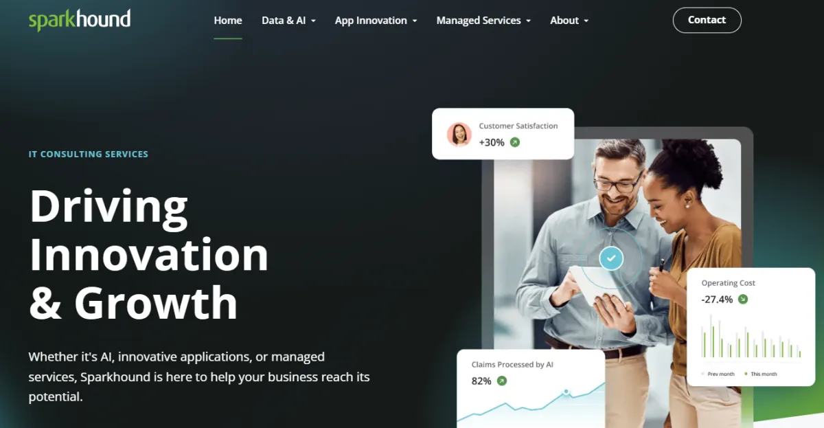Sparkhound managed IT services Baton Rouge — homepage