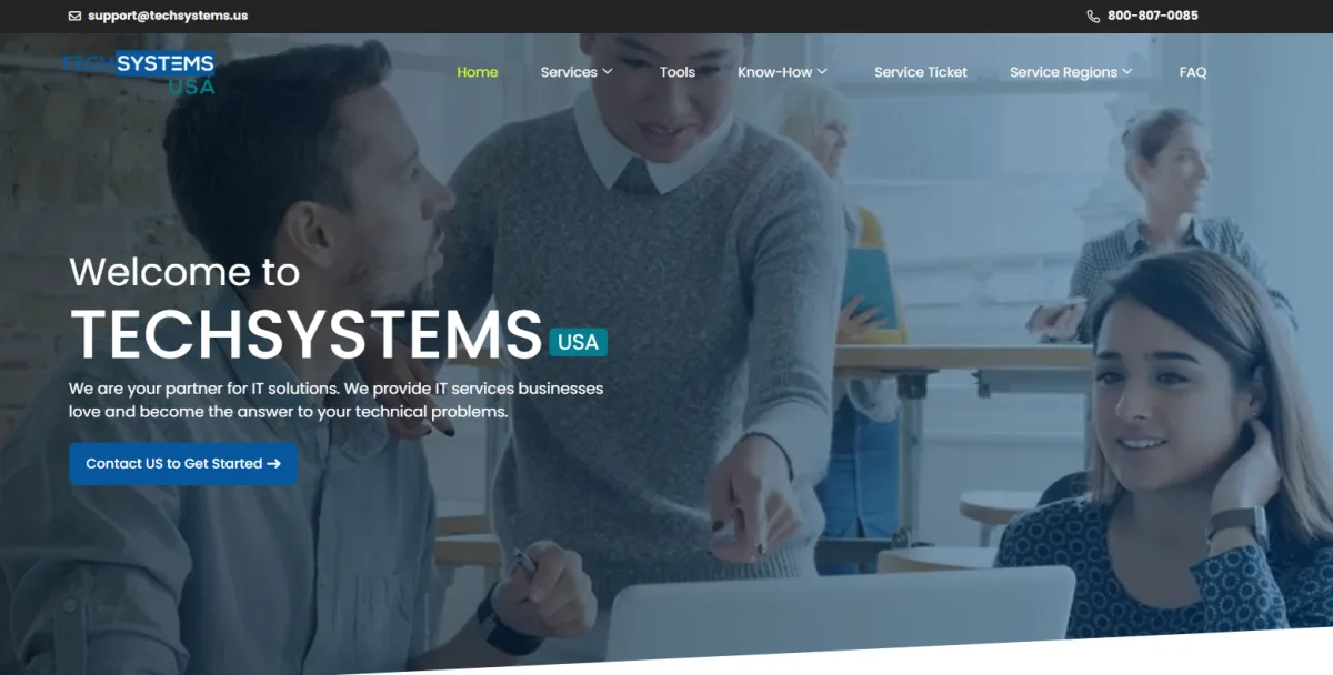 TechSystems USA managed IT services in Jackson, MS &mdash; homepage