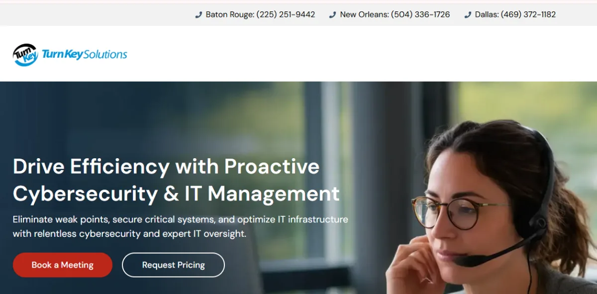 Turn Key Solutions government public sector IT Baton Rouge homepage