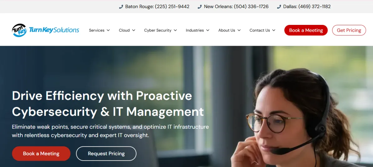 Turn Key Solutions managed IT for manufacturing in Baton Rouge &mdash; homepage