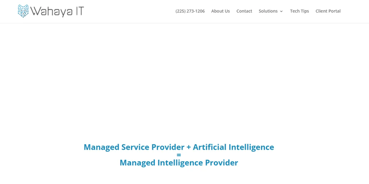Wahaya IT managed services in Baton Rouge &mdash; homepage