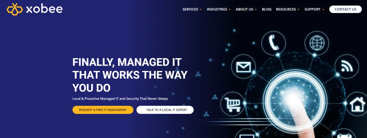 Xobee Networks managed IT services Kern County CA homepage