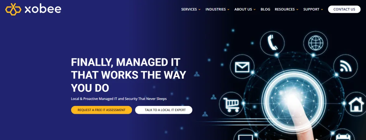 Xobee Networks managed IT services Fresno California homepage