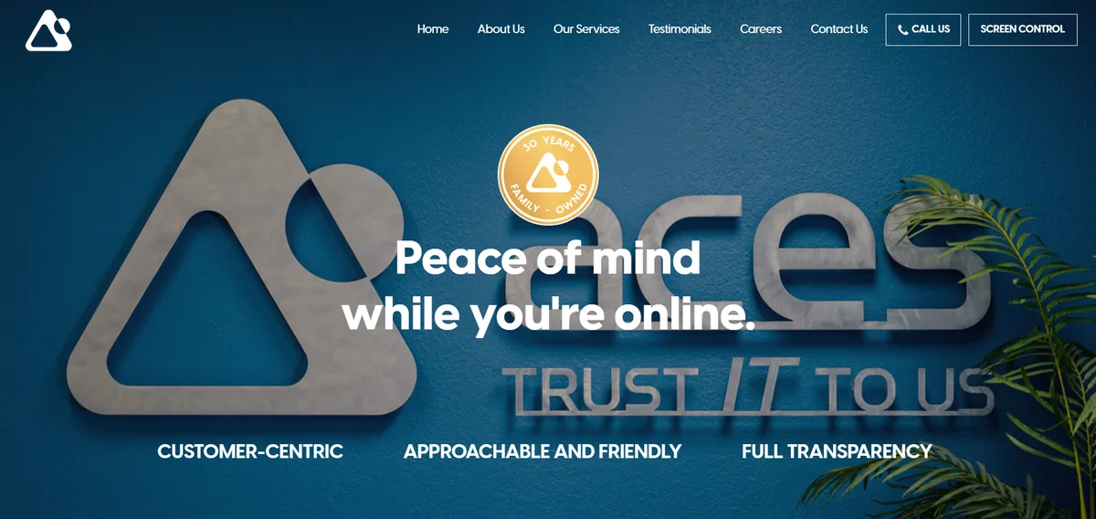 ACES Iowa managed IT services Cedar Falls Iowa homepage