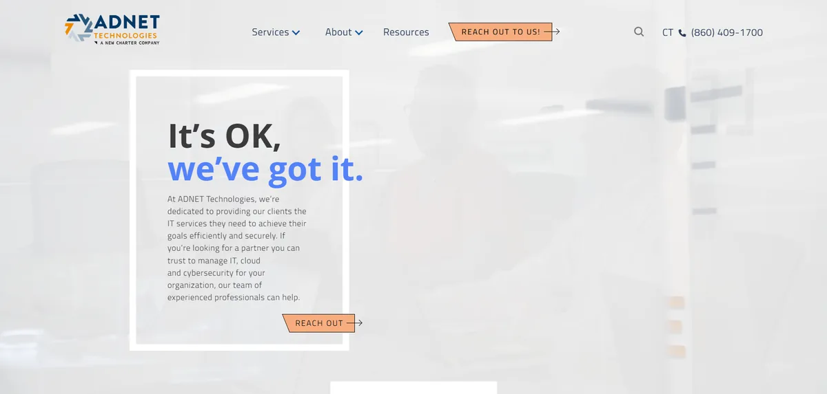 ADNET Technologies managed IT services Rocky Hill Connecticut