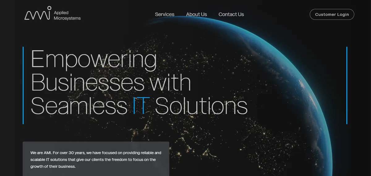 Applied Microsystems managed IT services Alaska homepage