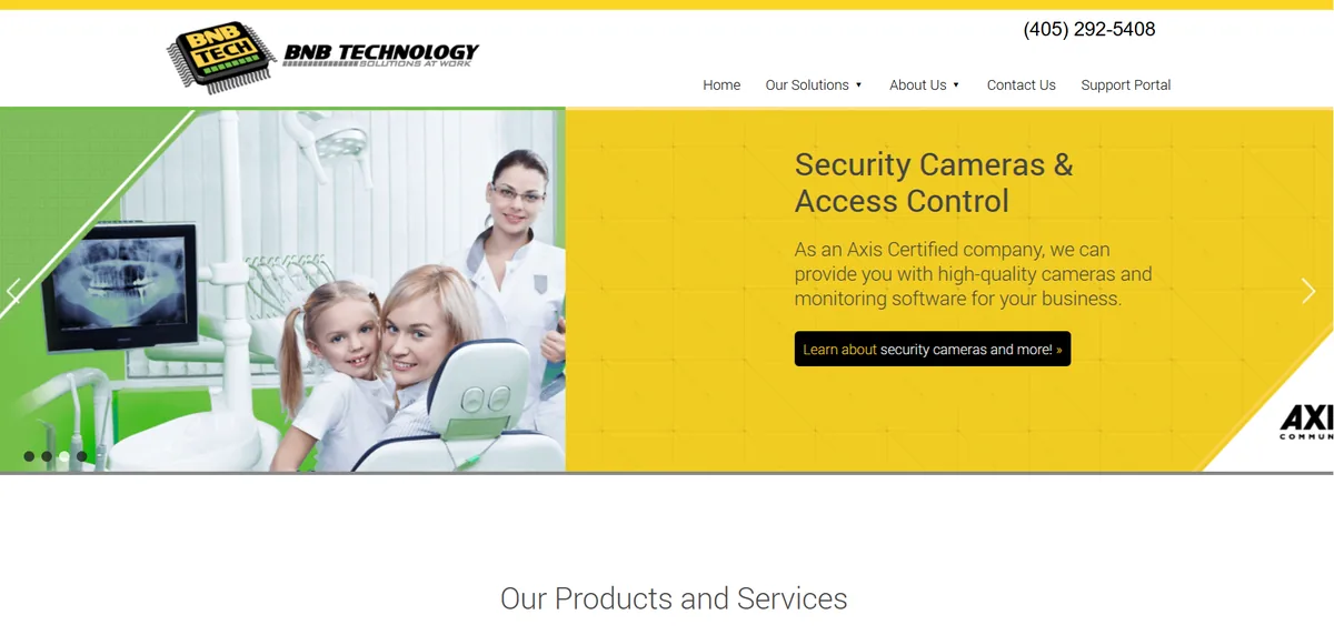 BNB Technology managed IT services website homepage
