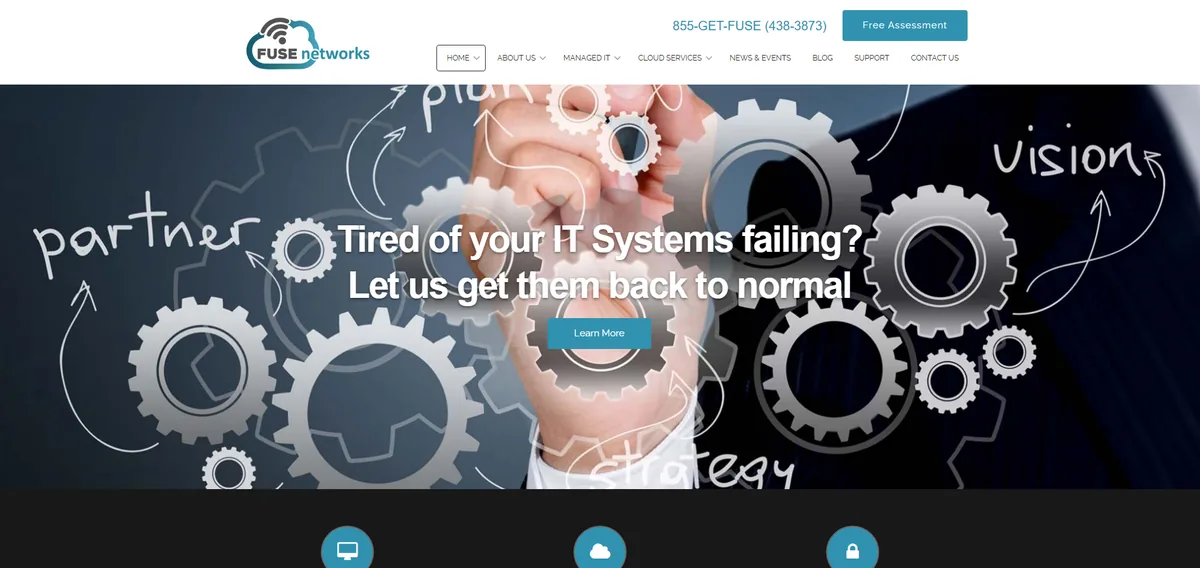 Fuse Networks managed IT services Washington homepage