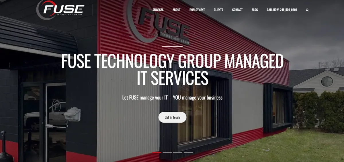 Fuse Technology Group managed IT services Ferndale Michigan homepage
