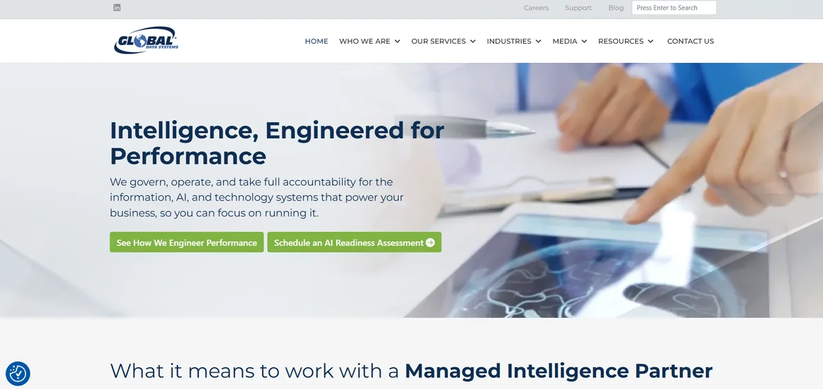 Global Data Systems managed IT provider in Lafayette Louisiana homepage