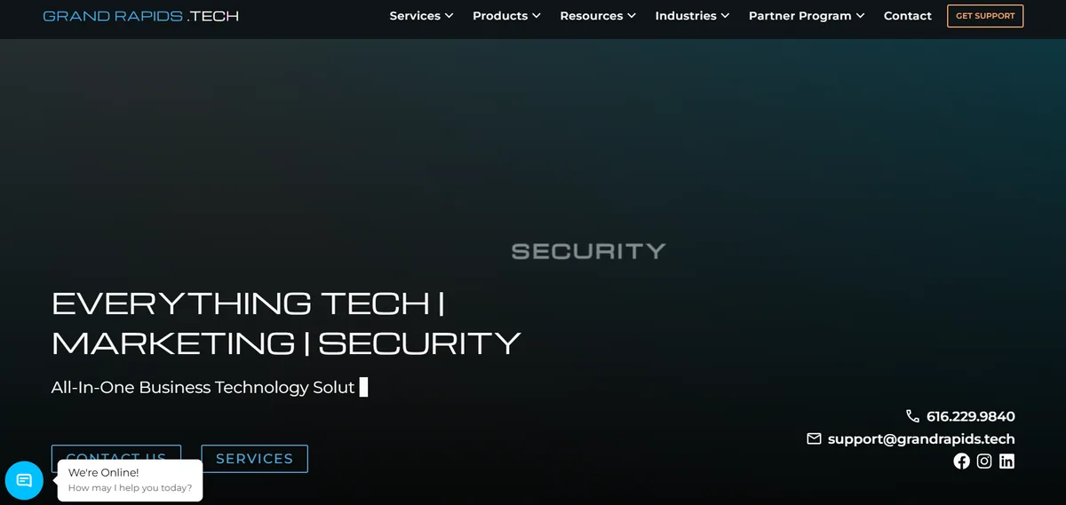 Grand Rapids Tech managed IT services Grand Rapids Michigan homepage