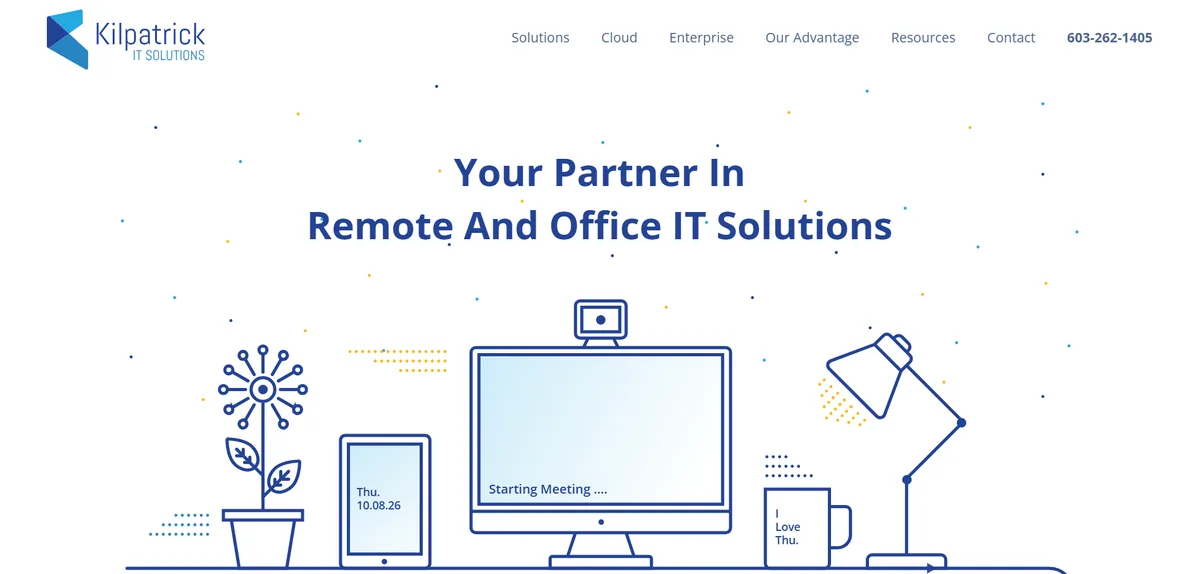 Kilpatrick IT Solutions managed IT services website homepage