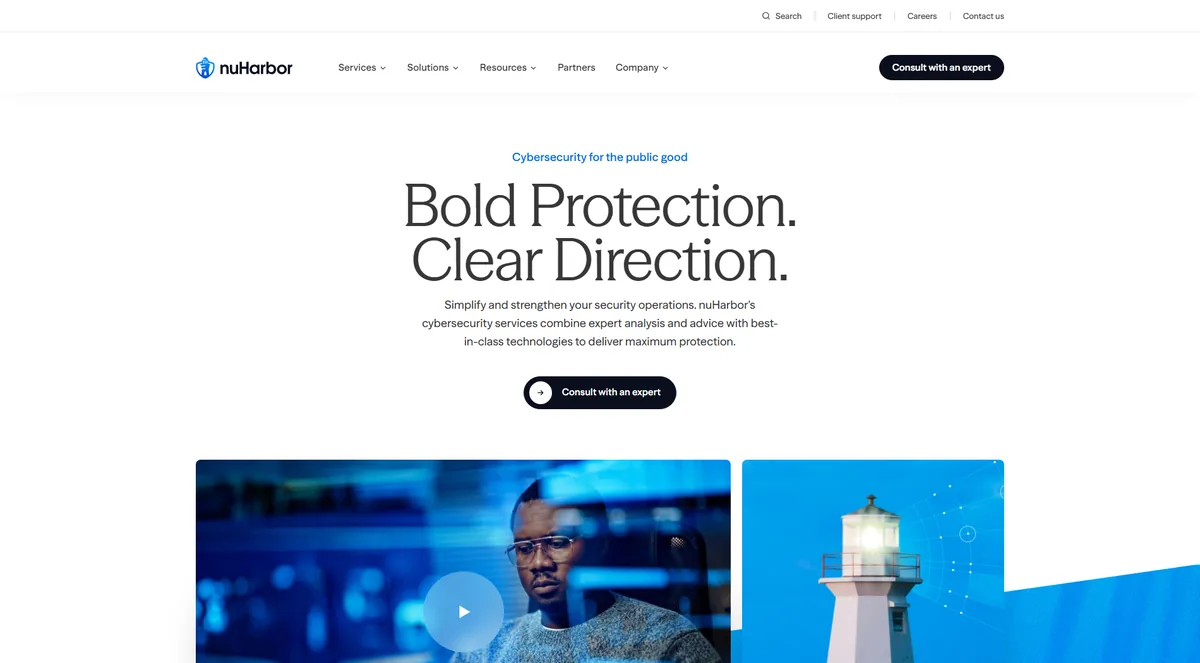 NuHarbor Security managed IT services Vermont homepage