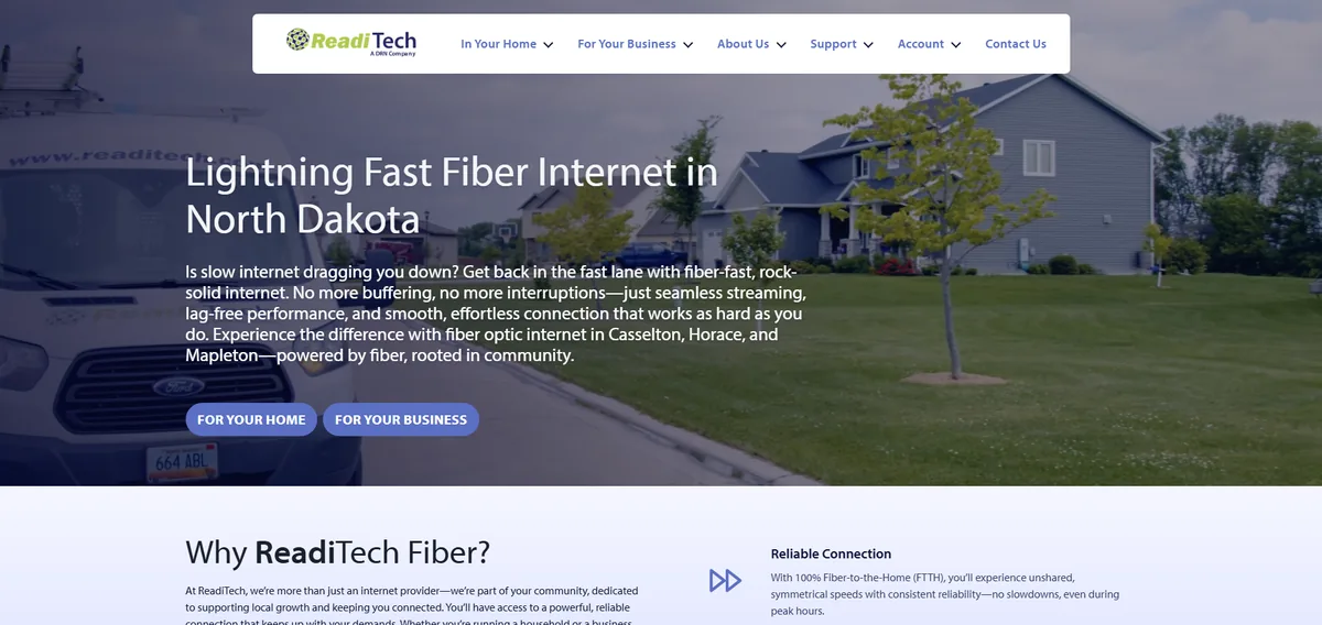 ReadiTech managed IT services South Dakota homepage