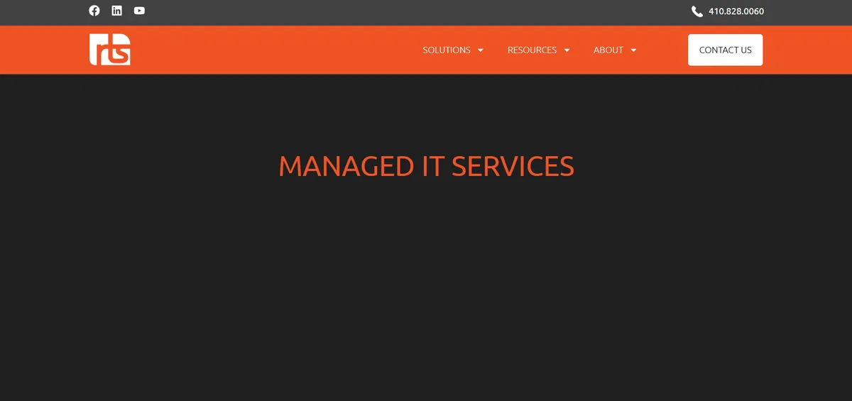 Reliable Technology Services MSP in Timonium Maryland homepage