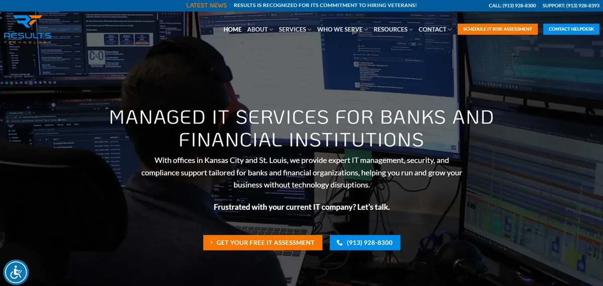 RESULTS Technology managed IT services in Overland Park, Kansas. Homepage
