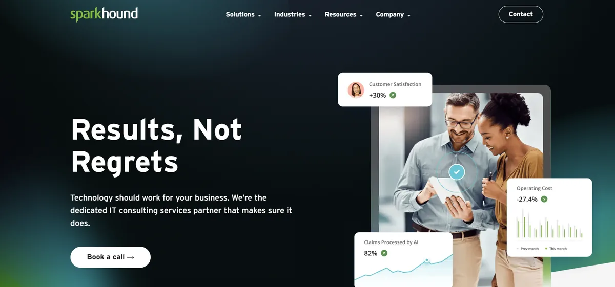 Sparkhound IT consulting managed services Baton Rouge Louisiana homepage