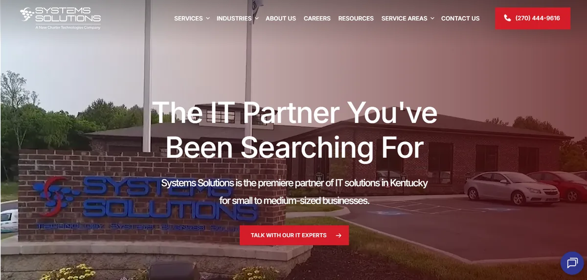 Systems Solutions managed IT services Paducah Kentucky homepage