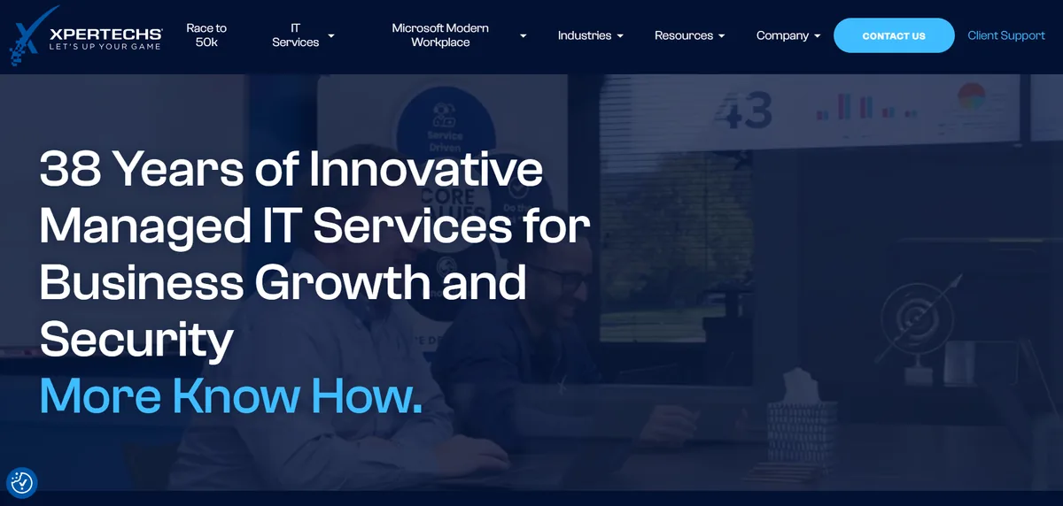 XPERTECHS managed IT services Delaware homepage