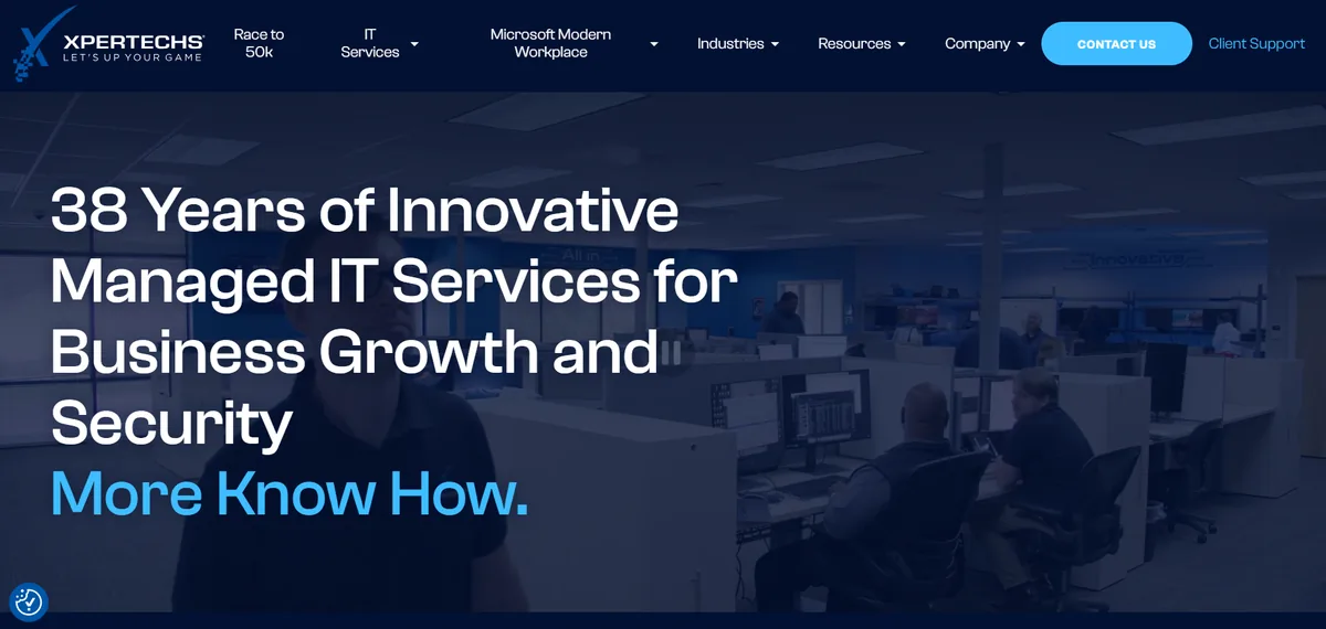 XPERTECHS managed IT services in Columbia Maryland homepage